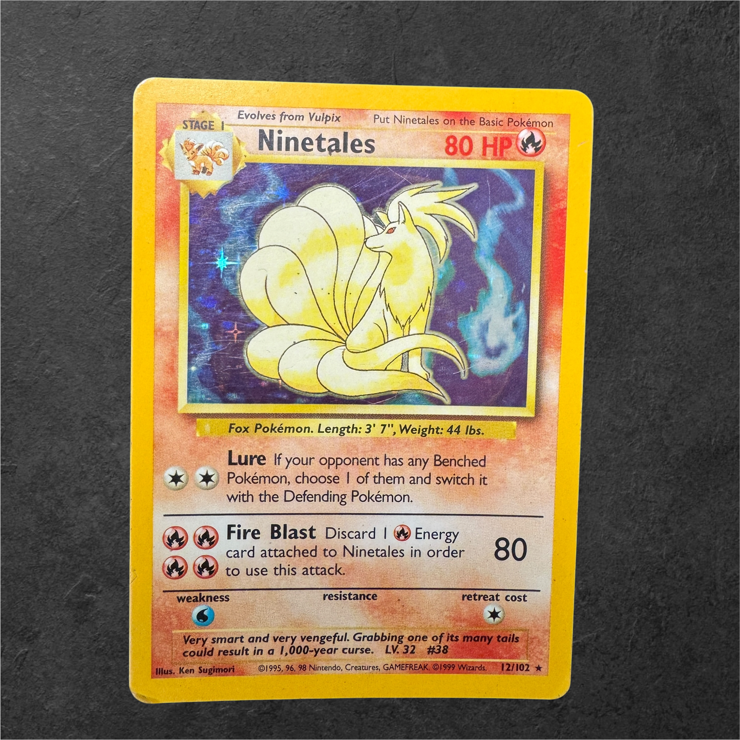 Ninetales | #12 | HP | Base Set | English | 1999