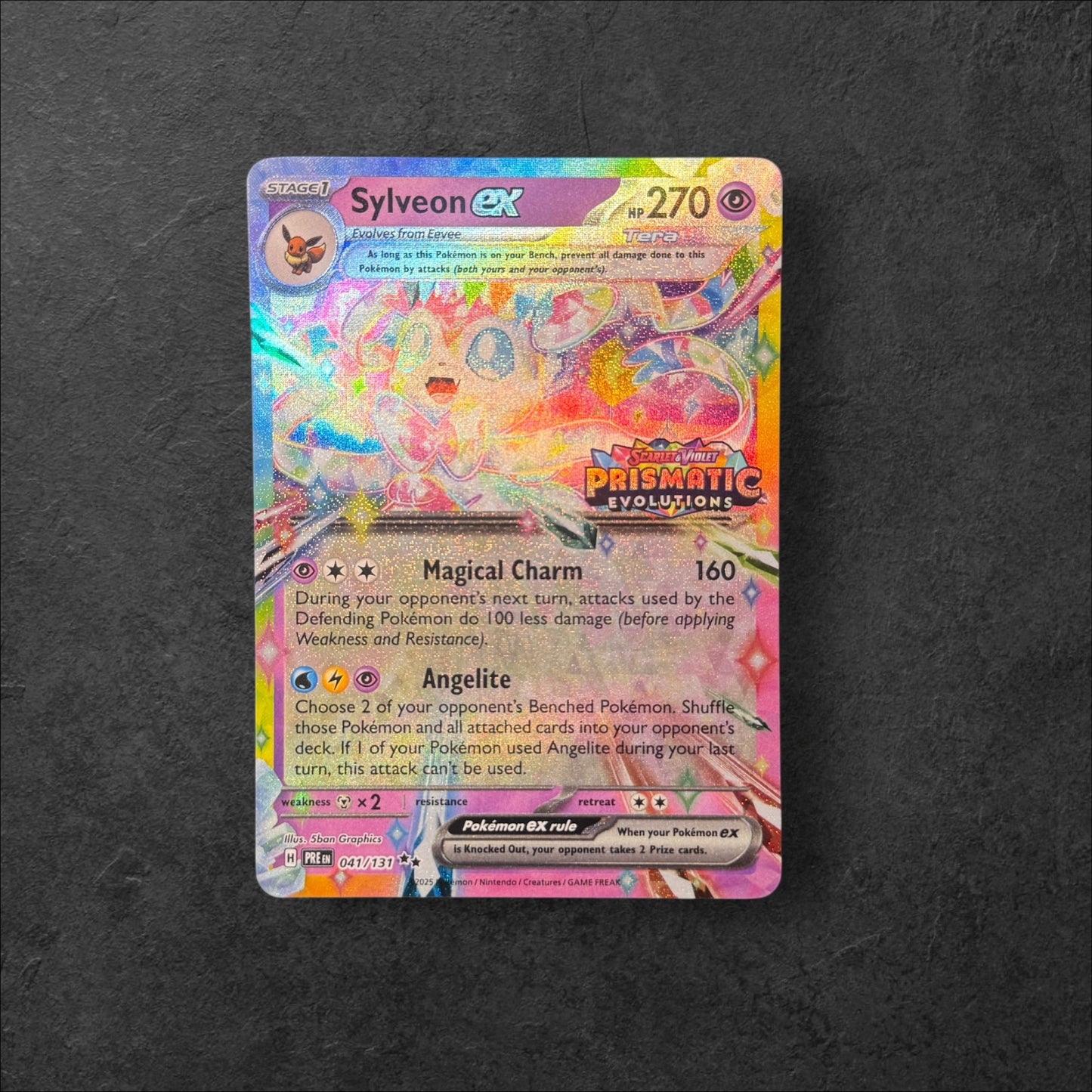 Sylveon ex Stamped | #041 | NM | Prismatic Surprise Box | English | 2025