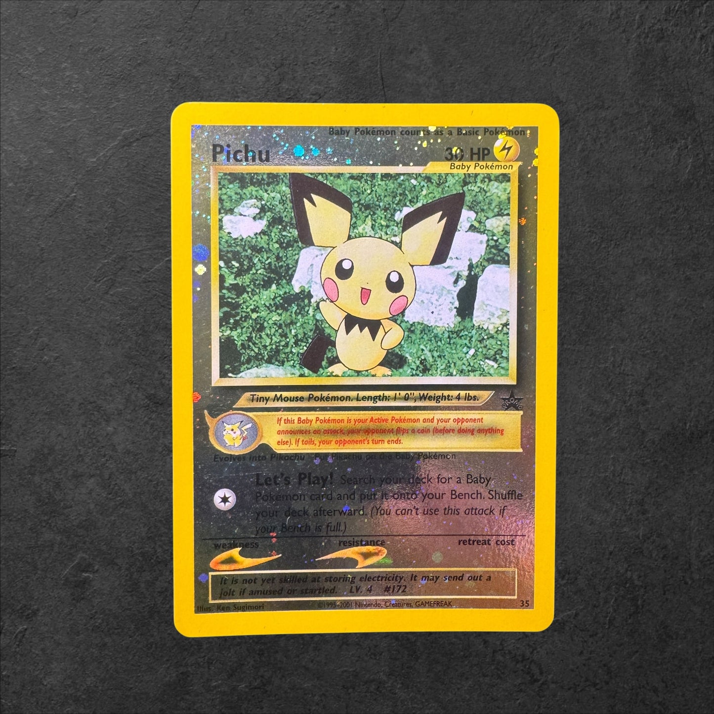 Pichu | #35 | MP | Black Star Promo | English | 2001