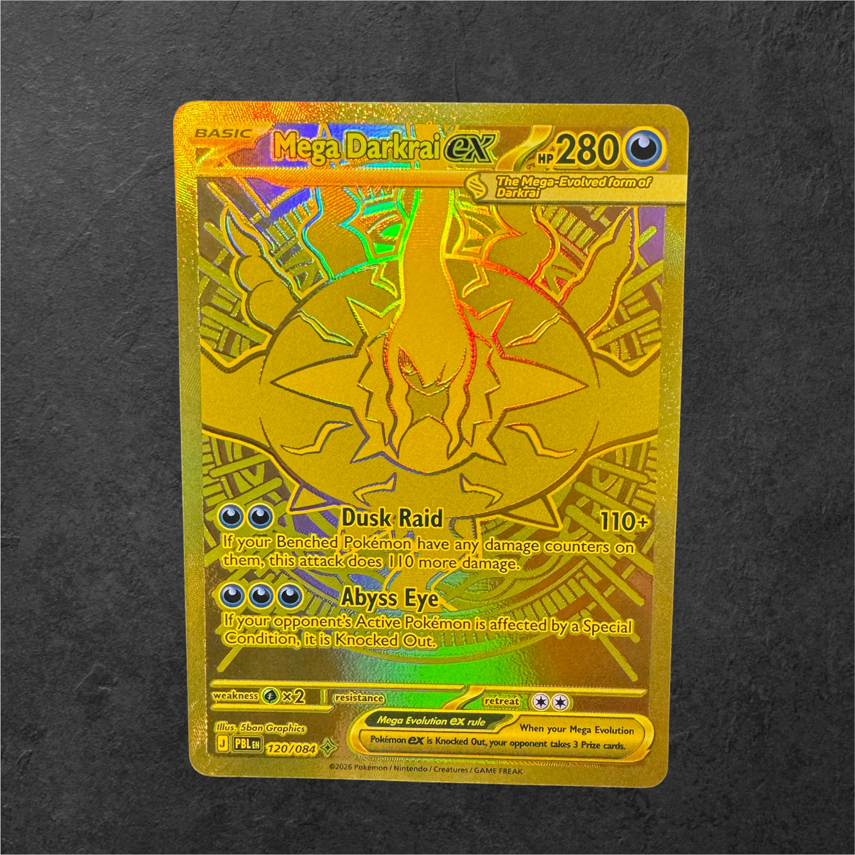 Mega Darkrai ex | #120 | NM | Pitch Black | English | 2026