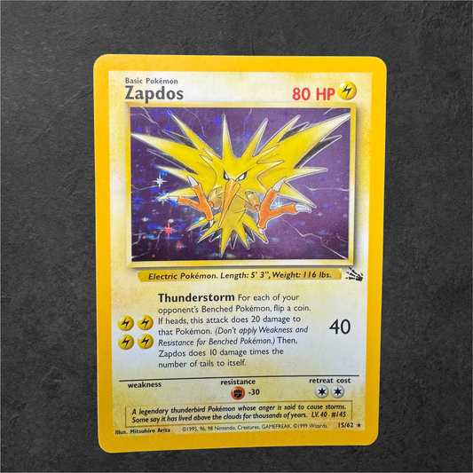 Zapdos | #15 | LP/MP | Fossil | English | 1999