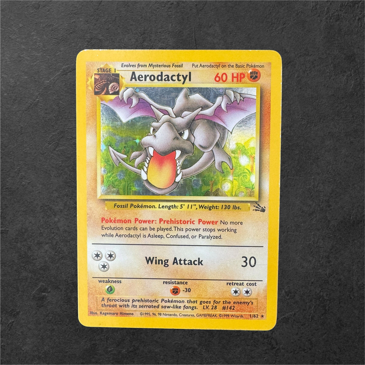 Aerodactyl | #9 | MP | Fossil | English | 1999