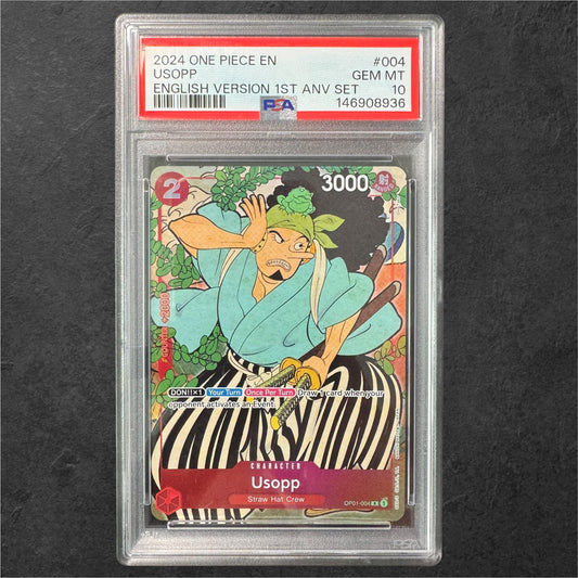 Usopp | #OP01-004 | PSA 10 | 1st Anniversary Set | English