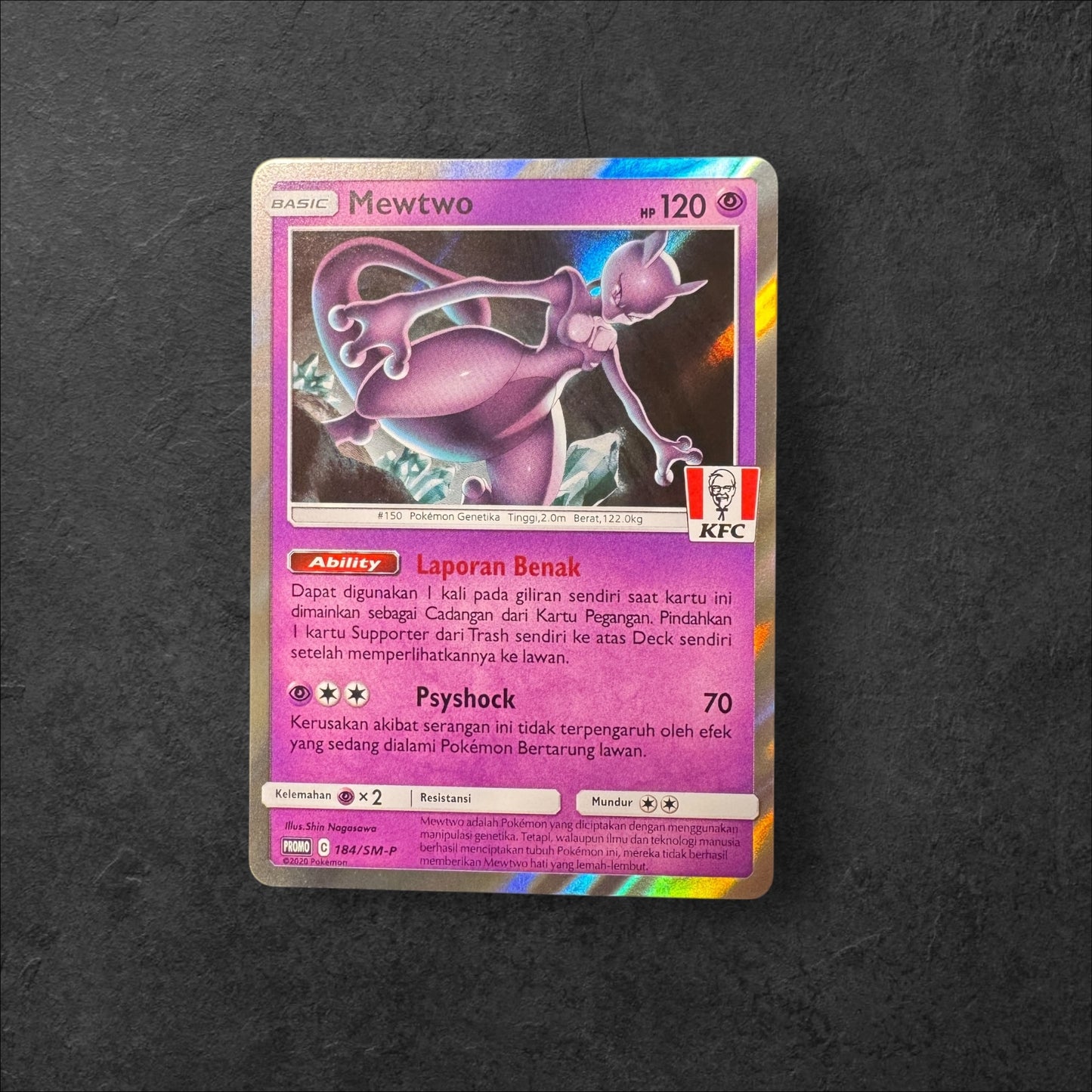 Mewtwo | #184 | NM | KFC Promo | Indonesian | 2020