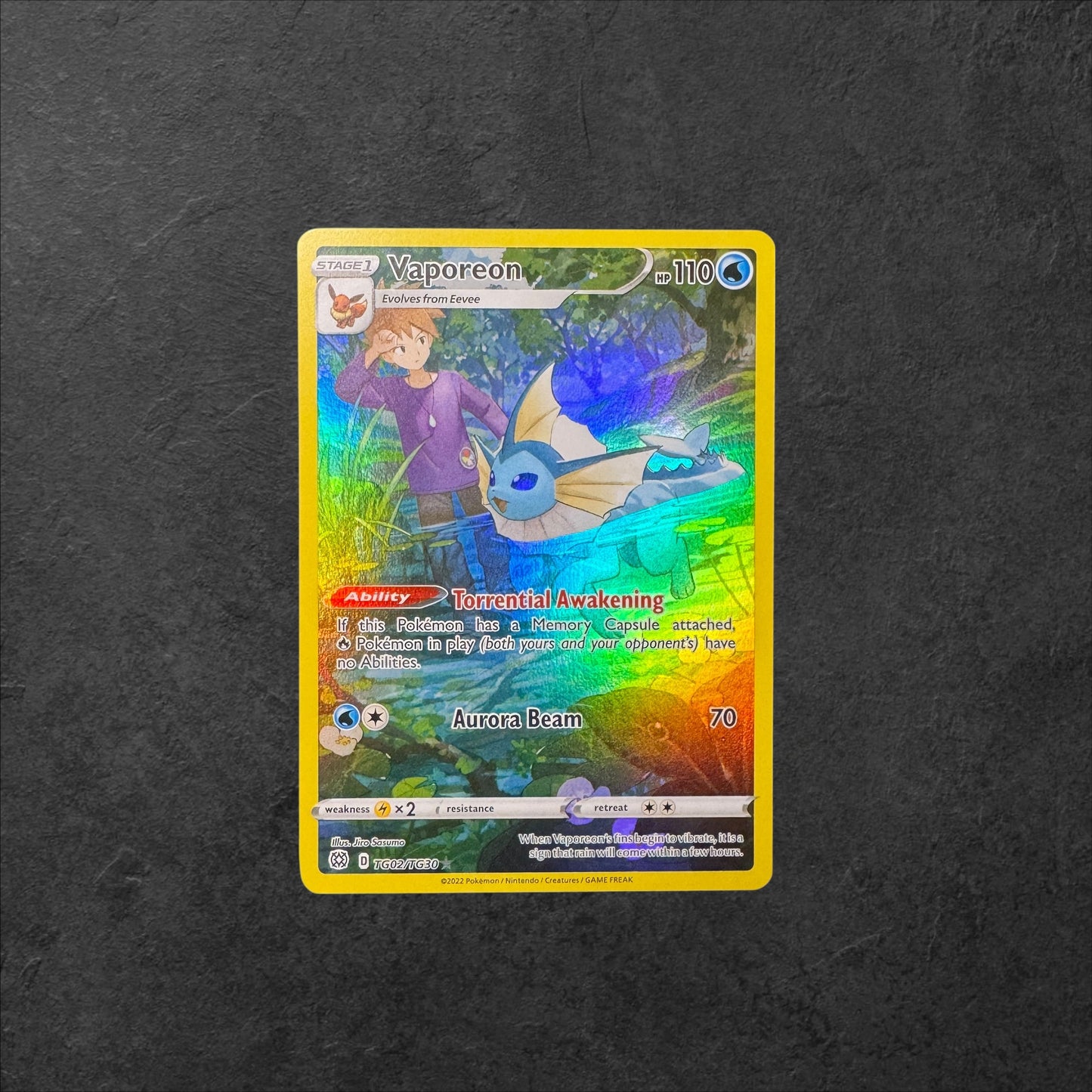 Vaporeon | #TG02 | NM | Brilliant Stars | English | 2022