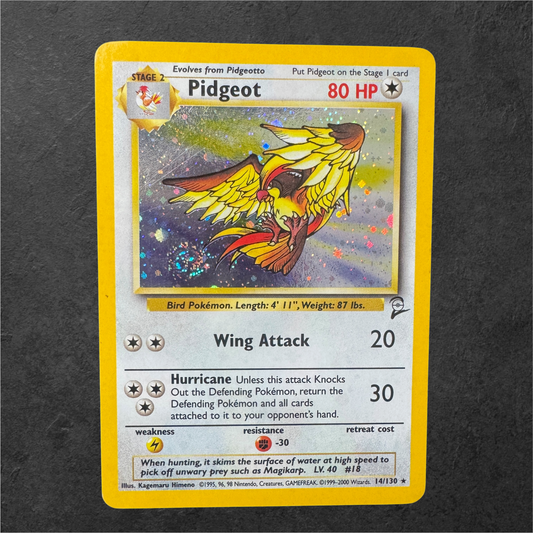 Pidgeot | #14 | MP/HP | Base Set 2 | English | 2000
