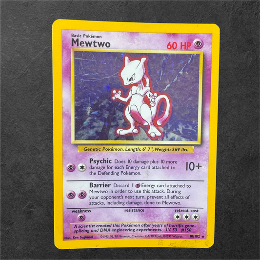 Mewtwo | #10 | HP | Base Set Unlimited | English | 1999
