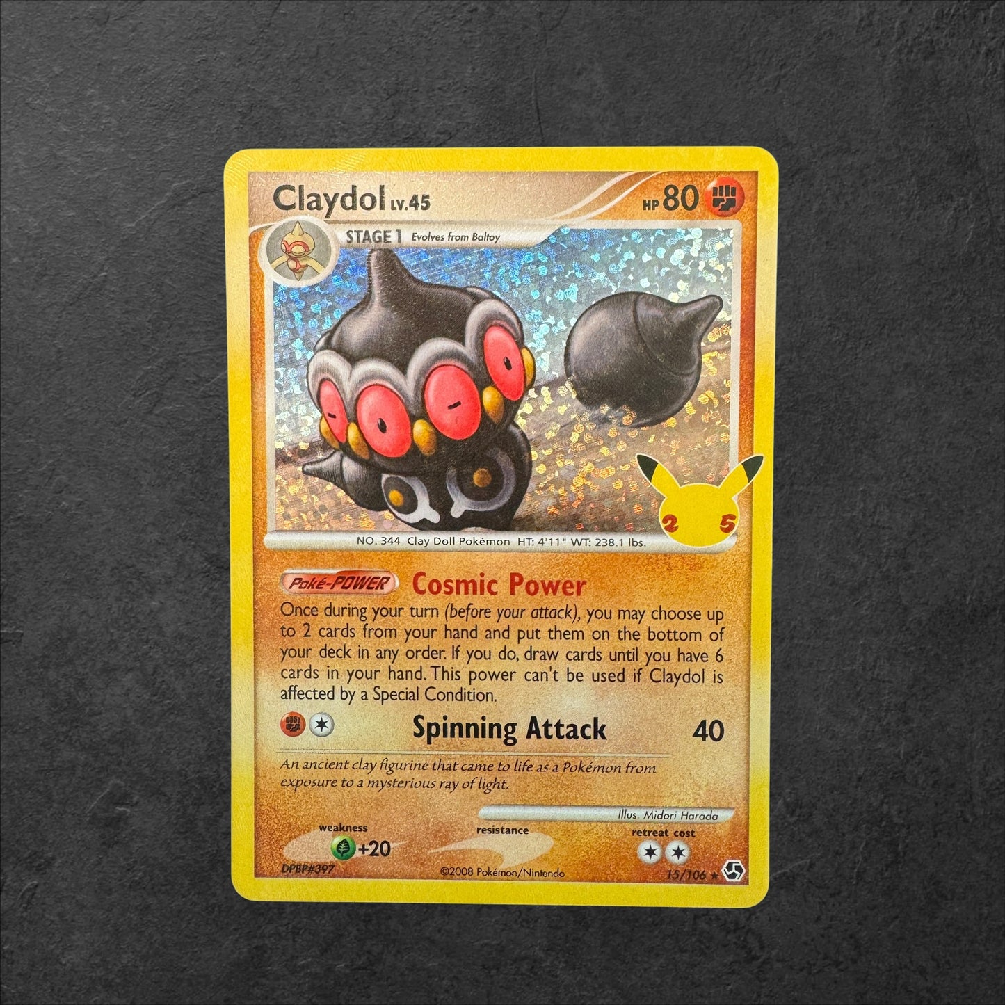 Claydol Lv. 45 | #15 | NM | Celebrations | English | 2021