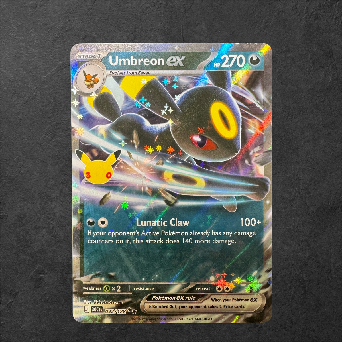 30th Celebrations Pikachu, ex and promos - Choose your card