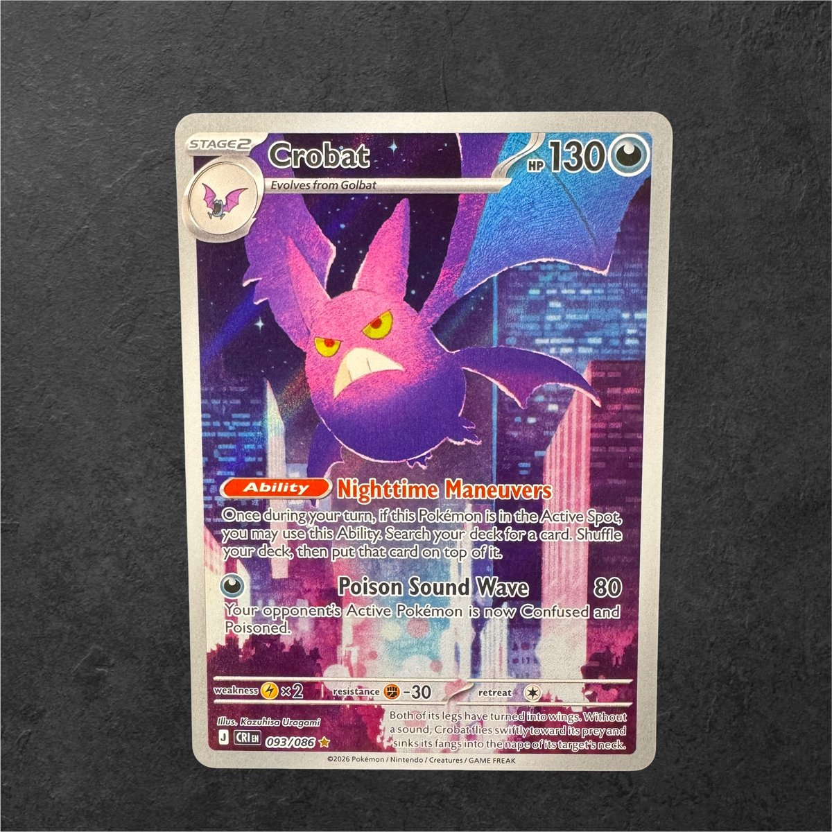 Crobat | #093 | NM | Chaos Rising | English | 2026