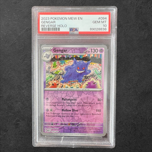 Gengar | #094 | PSA 10 | 151 | English | 2023