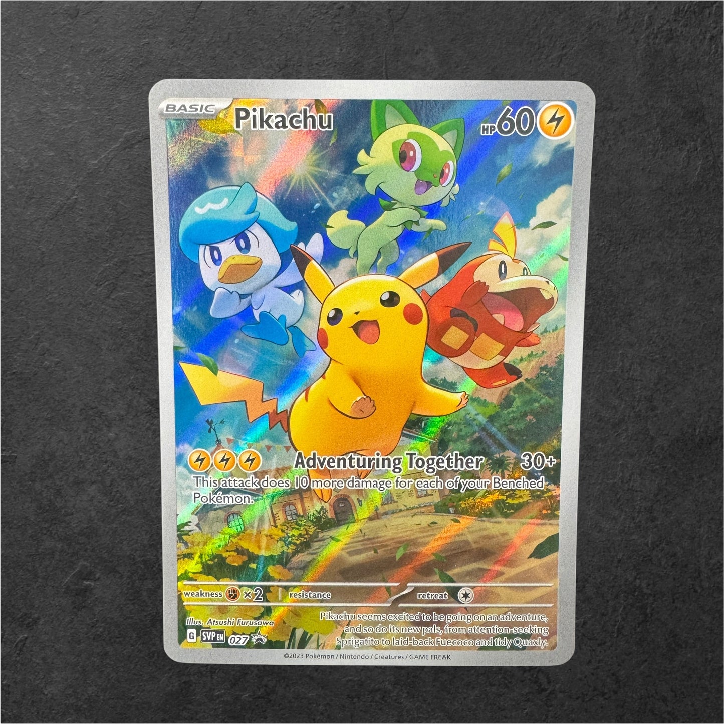 Pikachu | #027 | NM | Paldea Evolved ETB | English | 2023