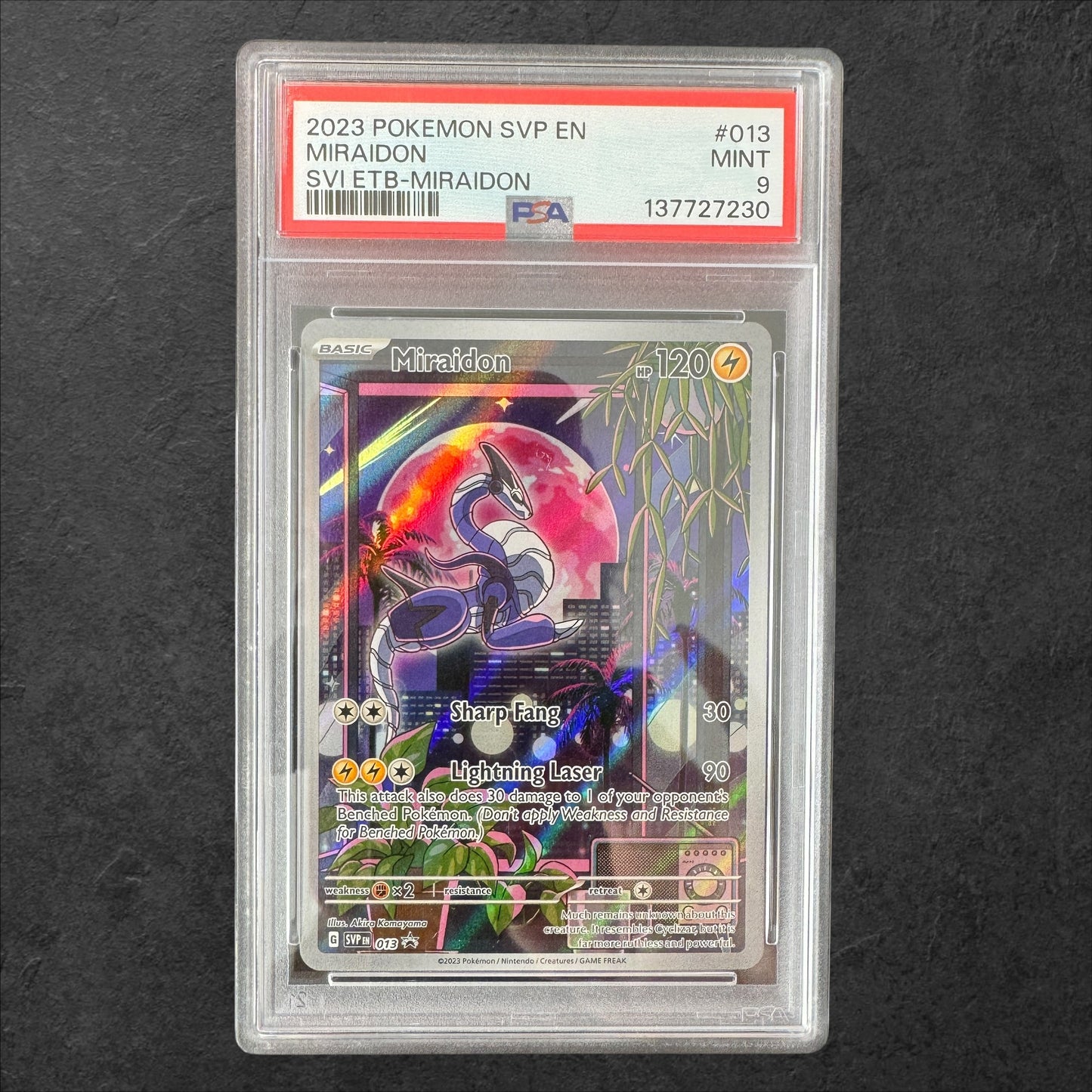 Miraidon | #013 | PSA 9 | S&V Base ETB | English | 2023