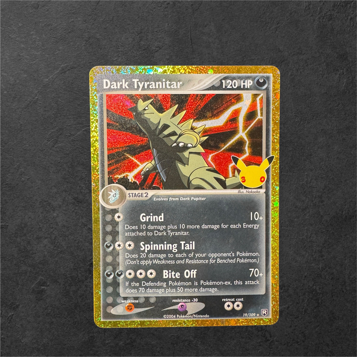 Dark Tyranitar | #19 | NM | 30th Celebrations | English | 2026