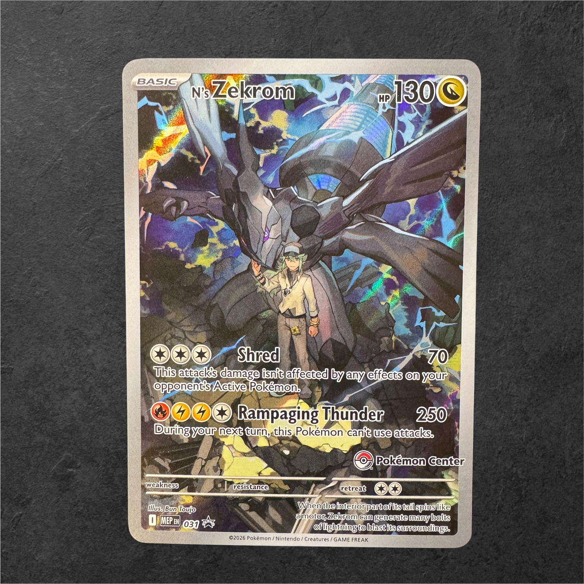 N's Zekrom Pokémon Centre Stamp | #031 | NM | Ascended Heroes PC ETB| English | 2026