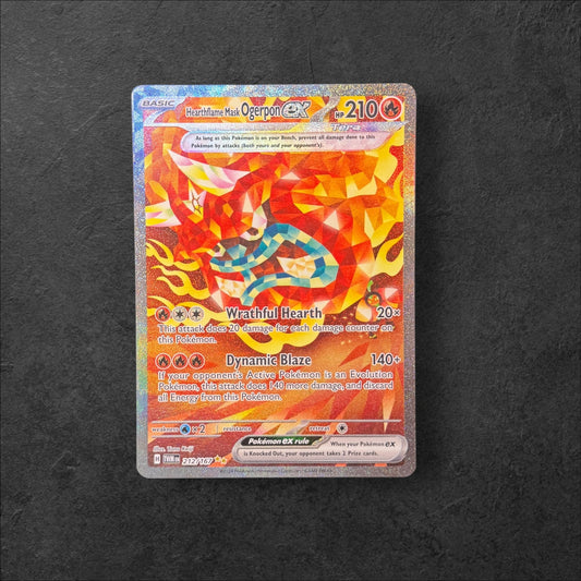 Hearthflame Mask Ogerpon ex | #212 | NM | Twilight Masquerade | English | 2024