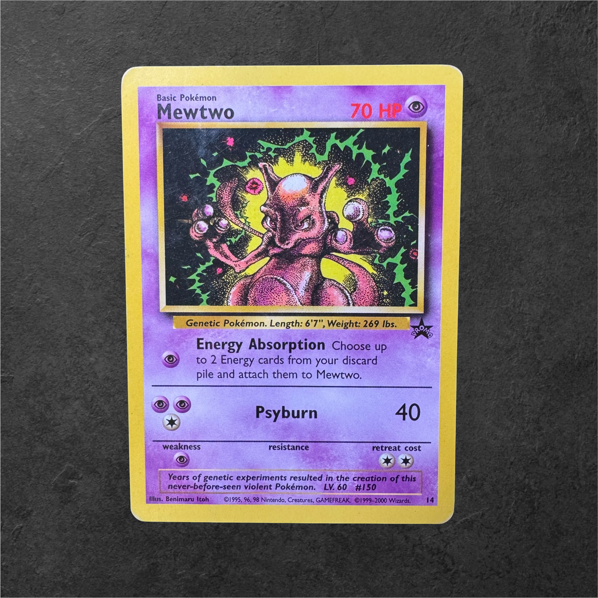 Mewtwo | #14 | HP | Black Star Promo | English | 2000