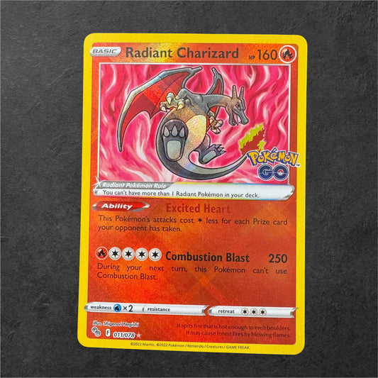 Radiant Charizard | #011 | NM | Pokémon GO | English | 2022