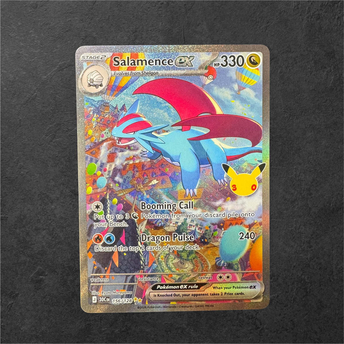 Salamence ex | #156 | NM | 30th Celebrations | English | 2026