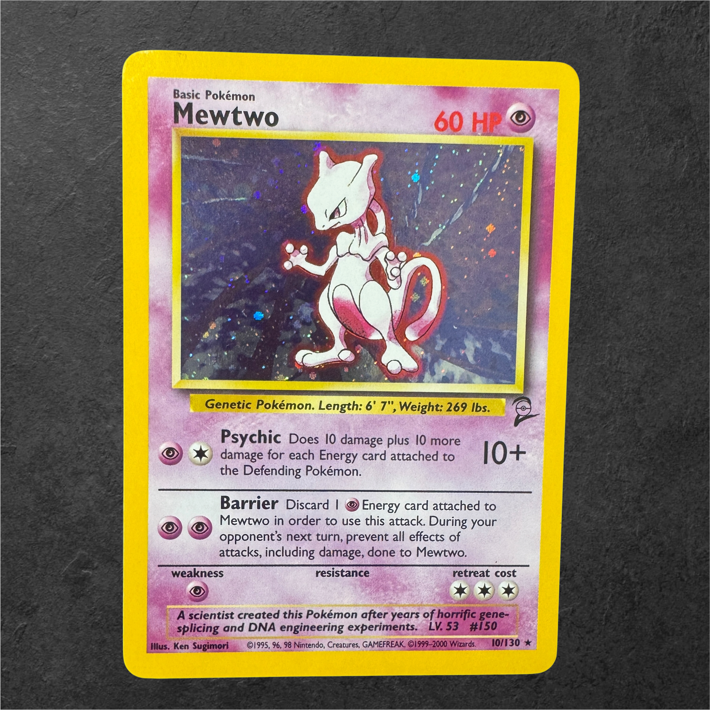 Mewtwo | #10 | LP | Base Set 2 | English | 1999