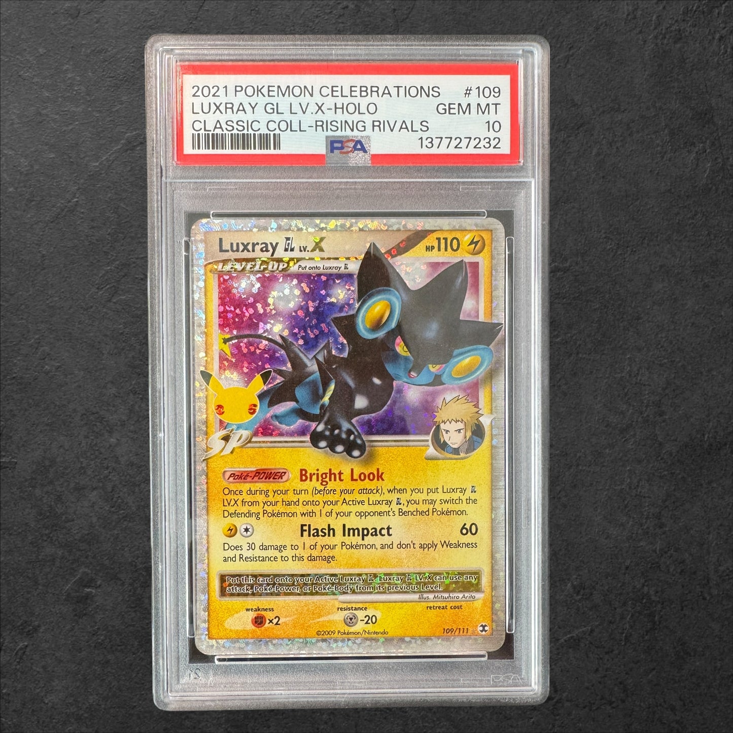 Luxray Lv. X | #109 | PSA 10 | Celebrations | English | 2021