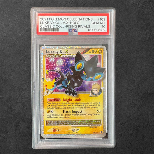 Luxray Lv. X | #109 | PSA 10 | Celebrations | English | 2021