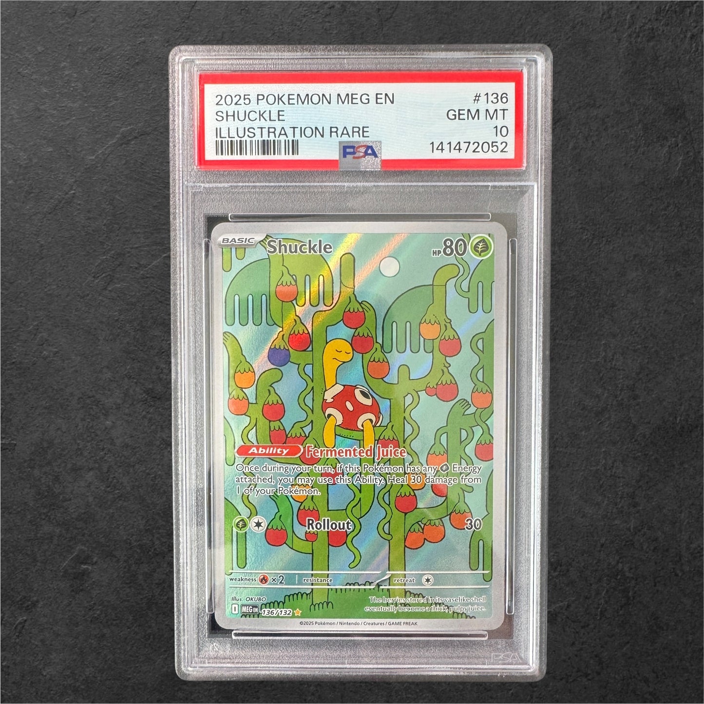 Shuckle | #136 | PSA 10 | Mega Evolution Base Set | English | 2025
