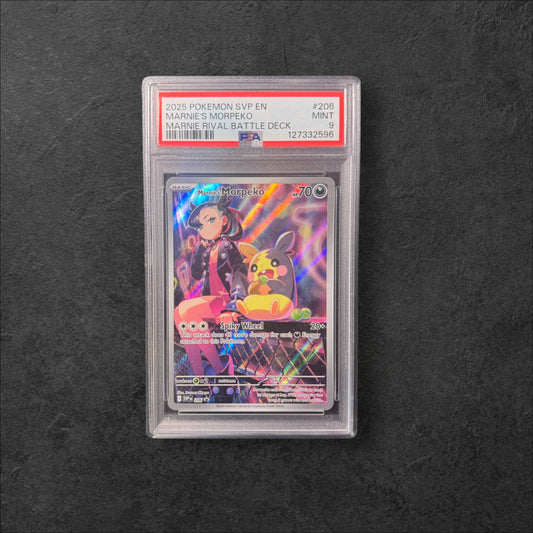 Marnie's Morpeko | #206 | PSA 9 | Marnie Rival Battle Deck | English