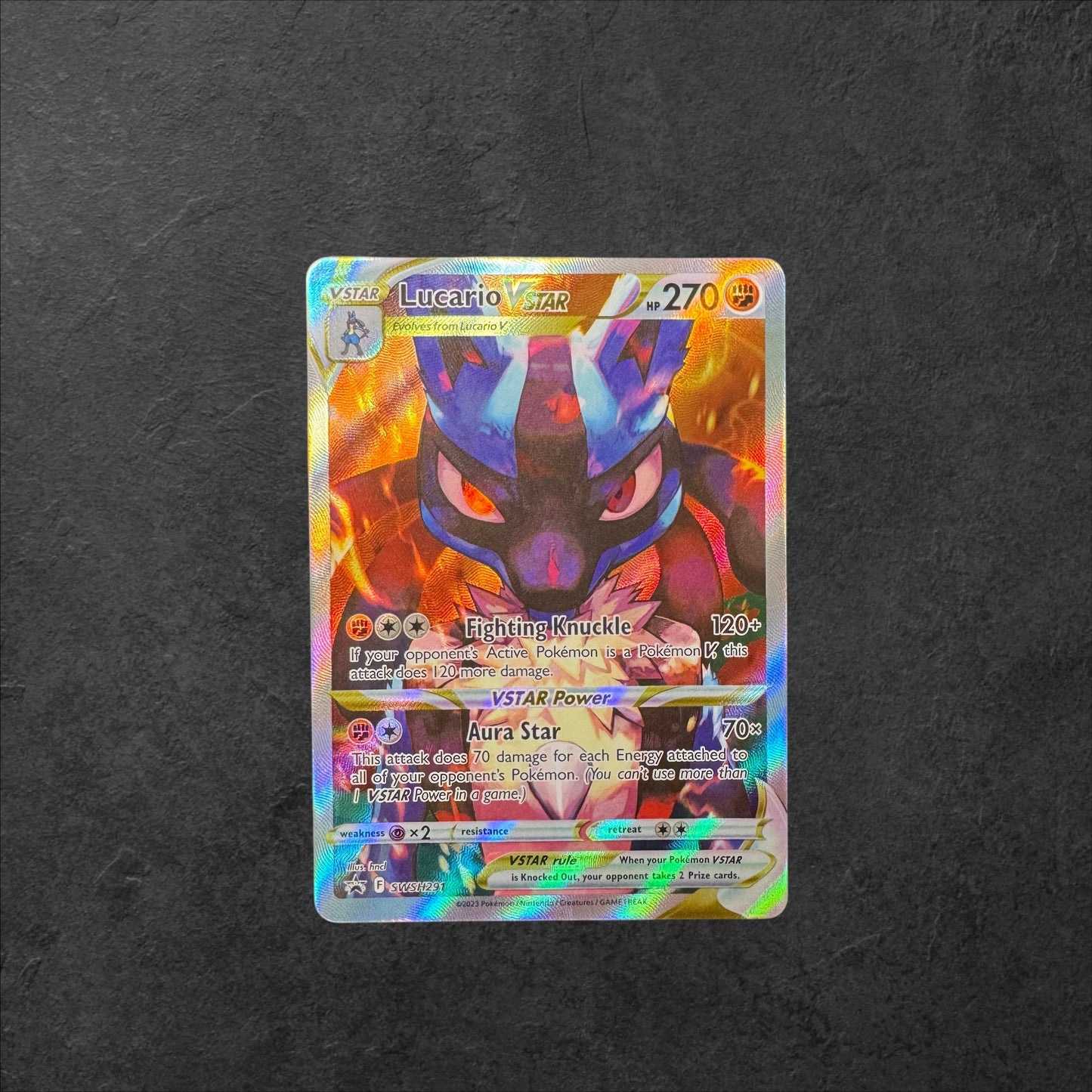 Lucario VSTAR | #SWSH291 | NM | Crown Zenith ETB | English | 2023