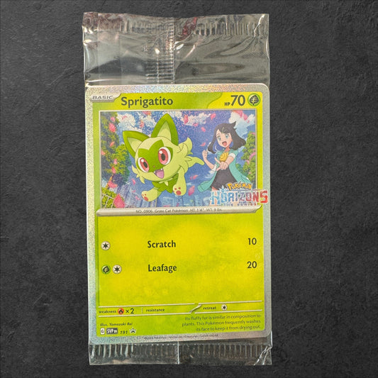 Sprigatito Stamp | #191 | Sealed | Horizons Promo | English | 2024