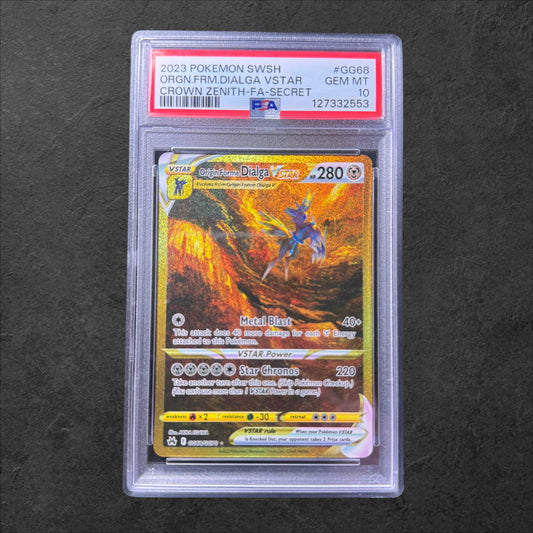 Origin Forme Dialga VSTAR | #GG68 | PSA 10 | Crown Zenith | English | 2023