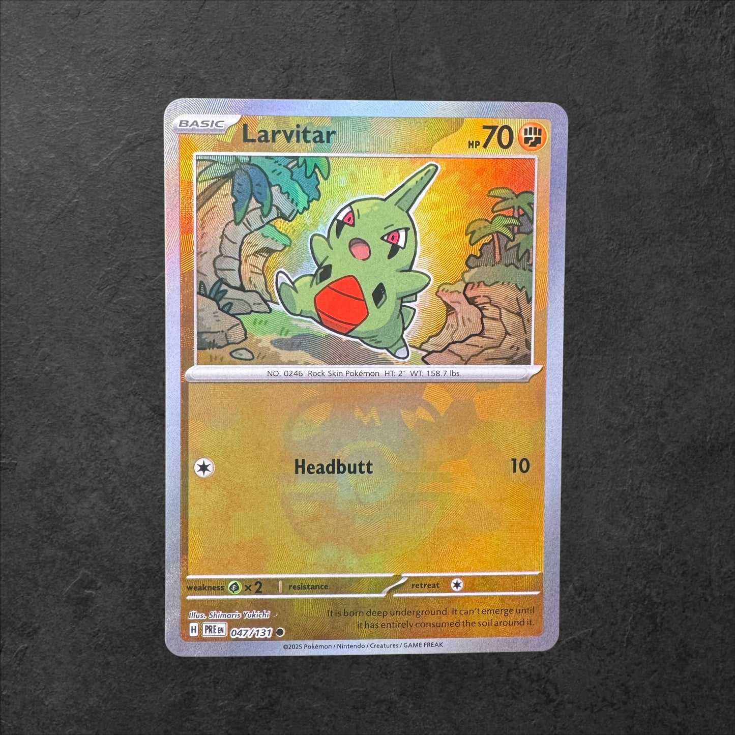 Larvitar Masterball | #047 | NM | Prismatic Evolutions | English | 2025