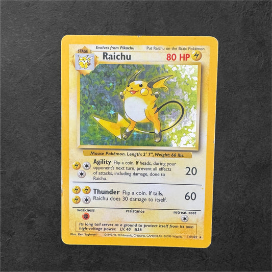 Raichu | #14 | MP/HP | Base Set | English | 1999