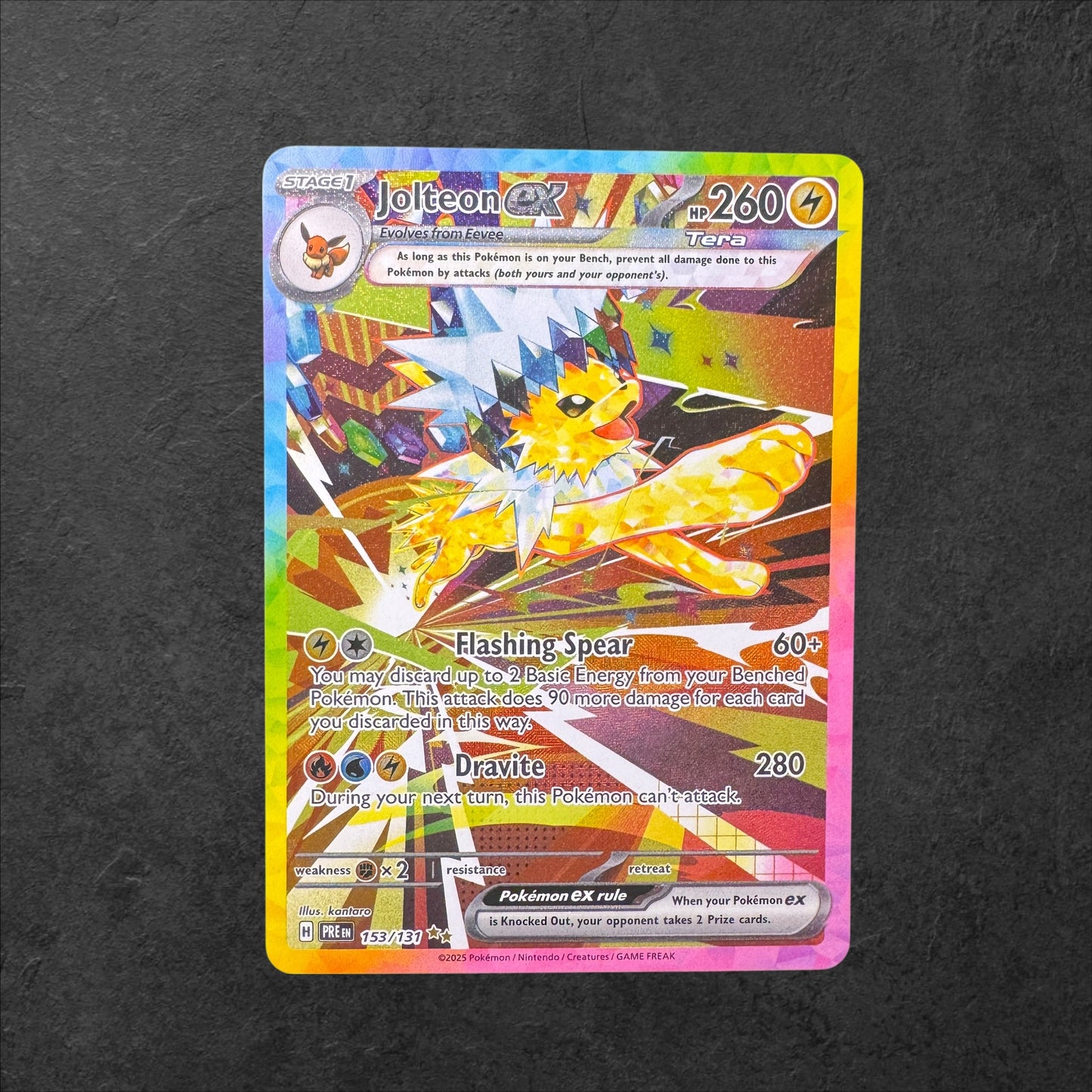Jolteon ex | #153 | NM | Prismatic Evolution| English | 2025
