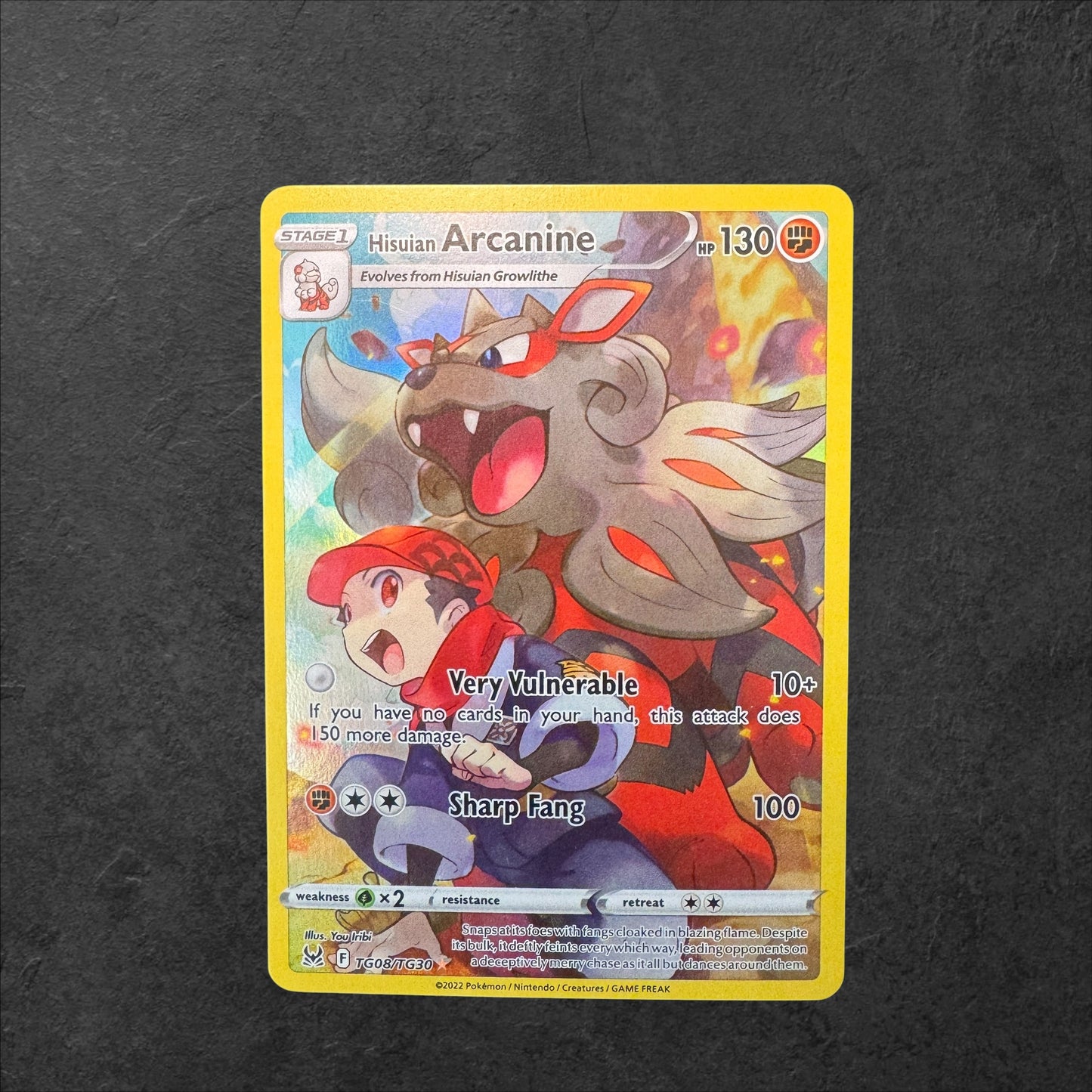 Hisuian Arcanine | #TG08 | NM | Lost Origin | English | 2022