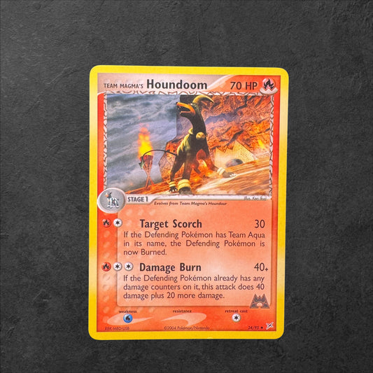 Team Magma's Houndoom | #34 | NM |Team Magma & Team Aqua | ENG | 2004
