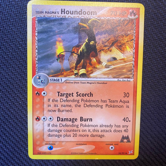 Team Magma's Houndoom | #34 | NM |Team Magma & Team Aqua | ENG | 2004