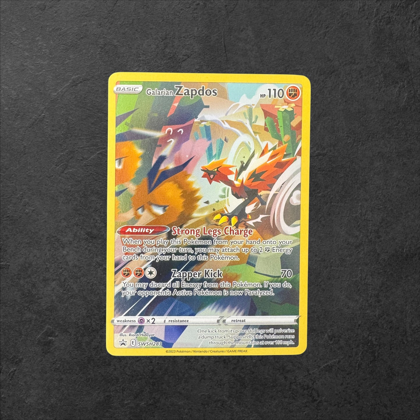 Galarian Zapdos | #SWSH283 | NM | Crown Zenith Tin | English | 2023