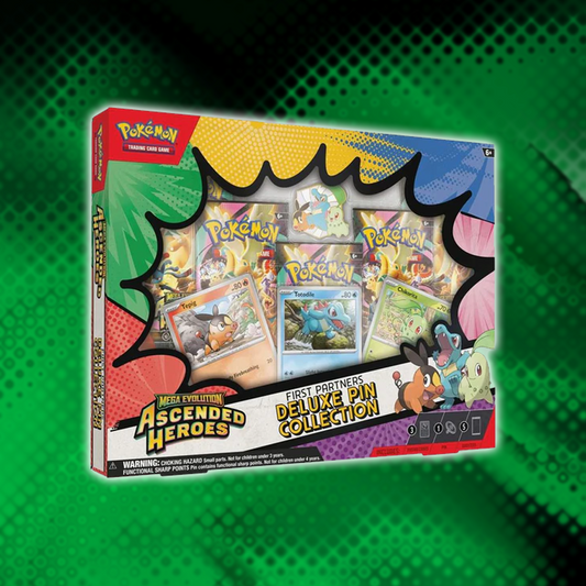 Pokemon Mega Evolution Ascended Heroes: First Partners Deluxe Pin Collection
