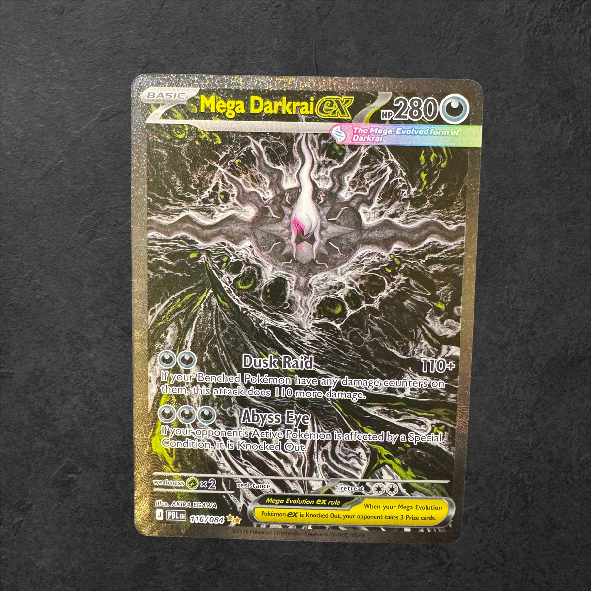 Mega Darkrai ex | #116 | NM | Pitch Black | English | 2026