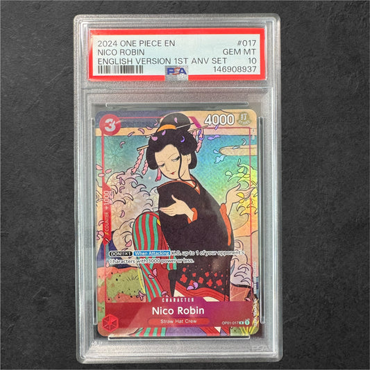 Nico Robin | #OP01-017 | PSA 10 | 1st Anniversary Set | English