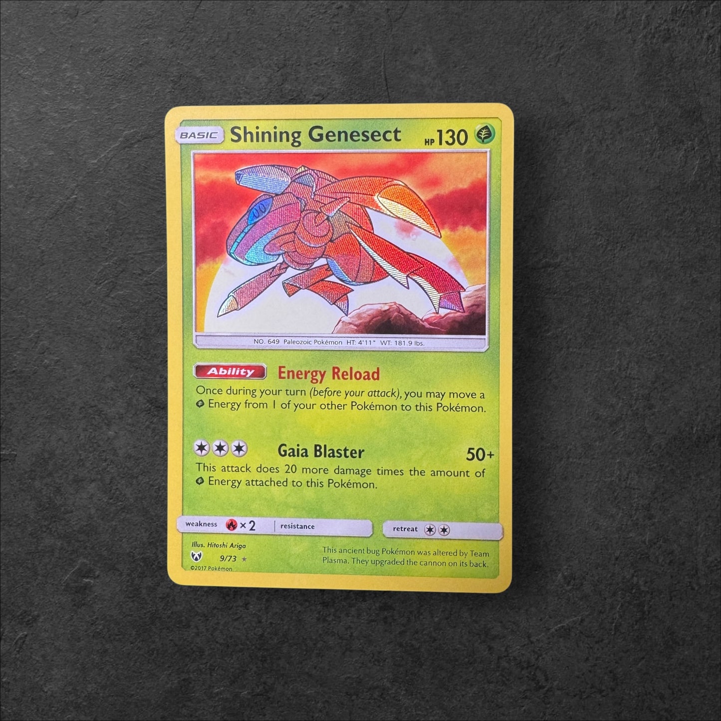Shining Genesect | #9 | NM | Shining Legends | English | 2017