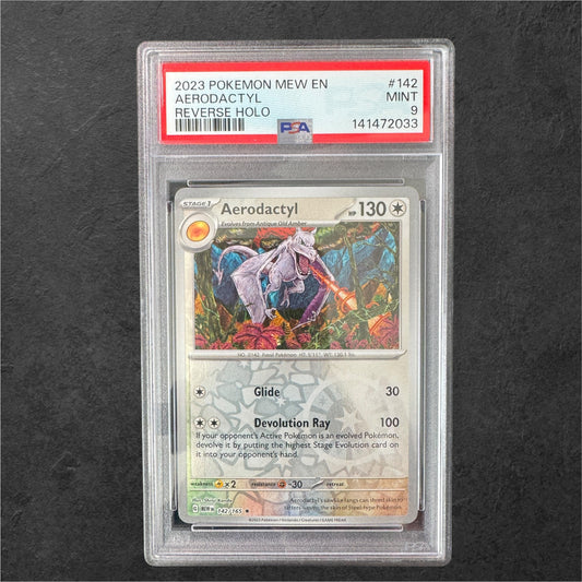 Aerodactly Reverse | #142 | PSA 9 | 151 | English | 2023