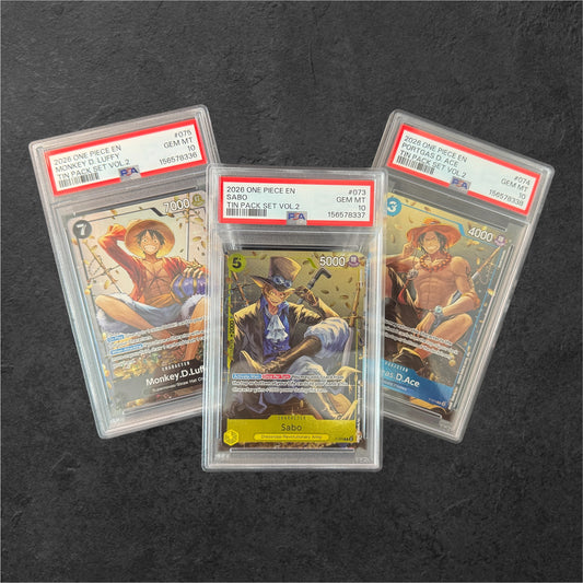 TS02 Tin Promo Sequential Set | #P-073, P-074, P-075 | PSA 10 | TS-02 | English