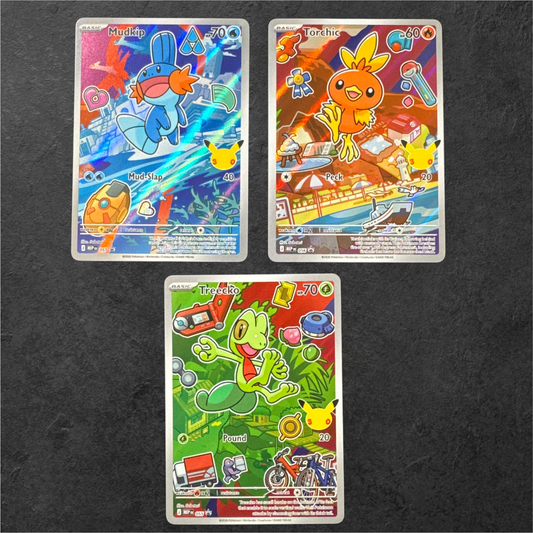 Gen 3 Set Treecko, Mudkip & Torchic | #055 #056 #057 | NM | First Partners Series 3 | English | 2026