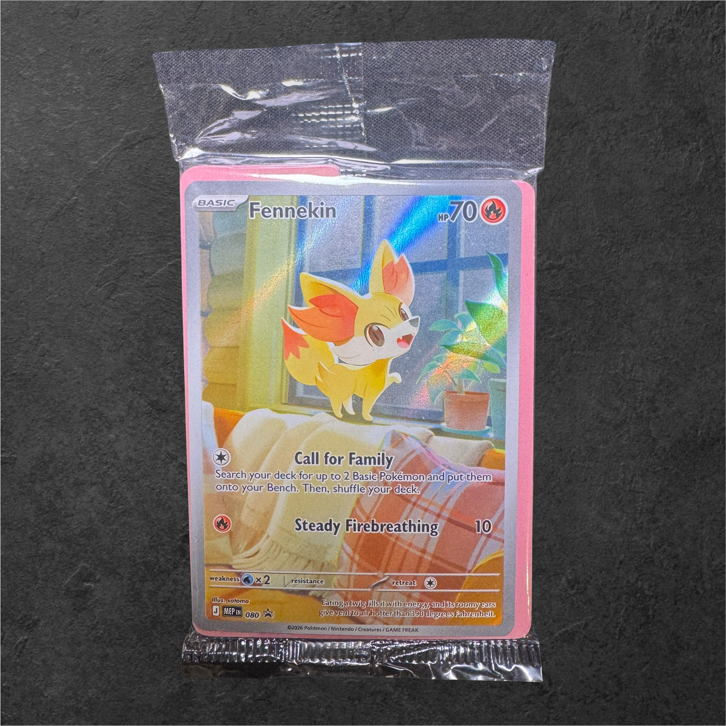Fennekin | #080 | Sealed | Mega Evolution Black Star Promo | English | 2026