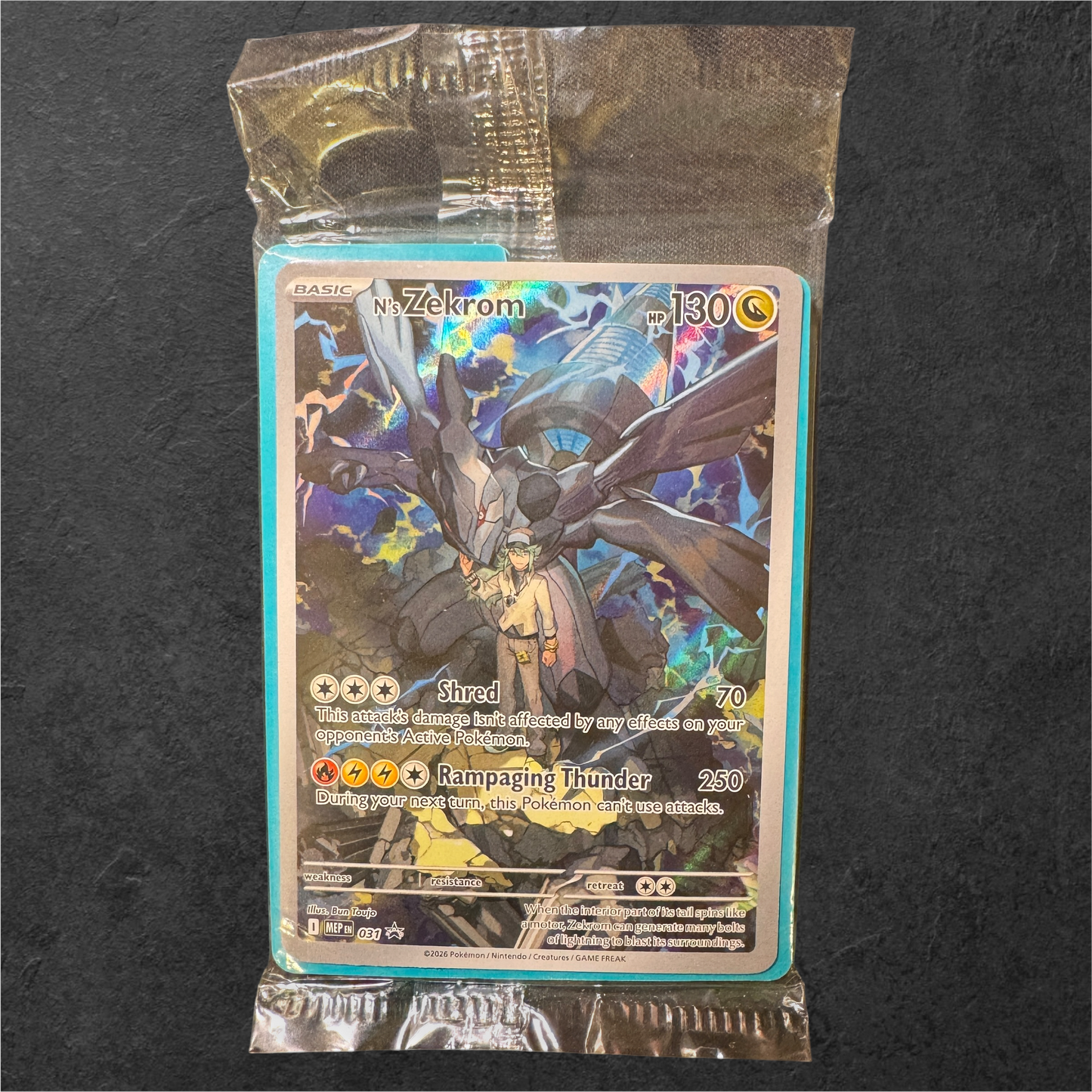 N's Zekrom | #031 | Sealed | Mega Evolution Black Star Promo | English | 2026