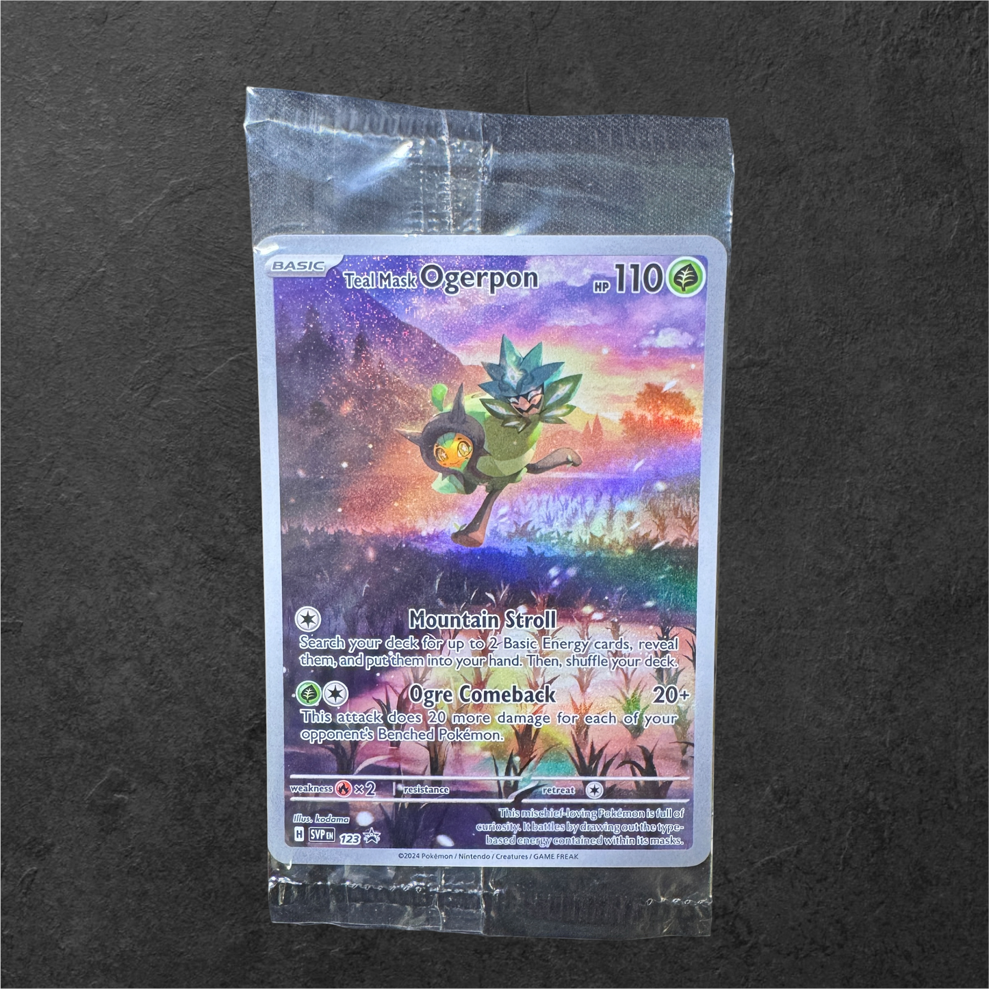 Teal Mask Ogerpon | #123 | Sealed | Scarlet & Violet Black Star Promo | English | 2024