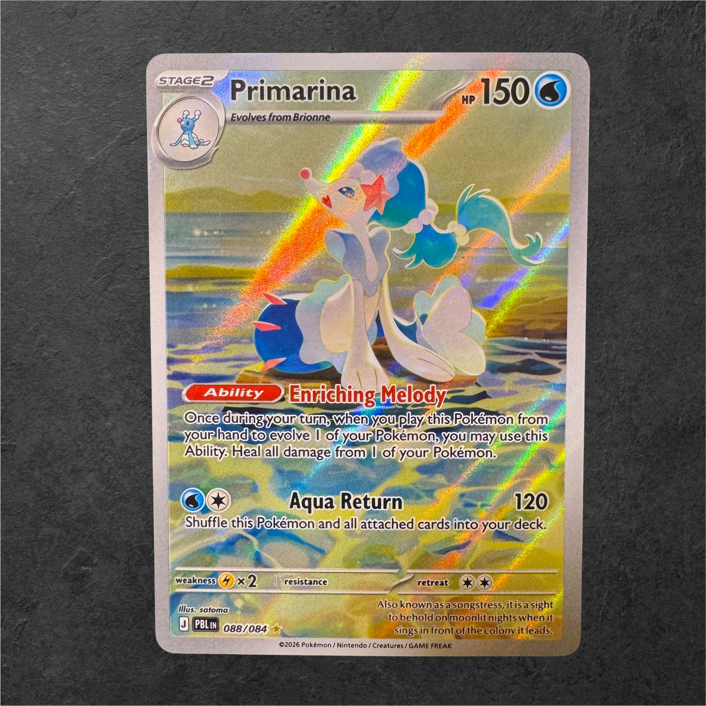 Primarina | #088 | NM | Pitch Black | English | 2026