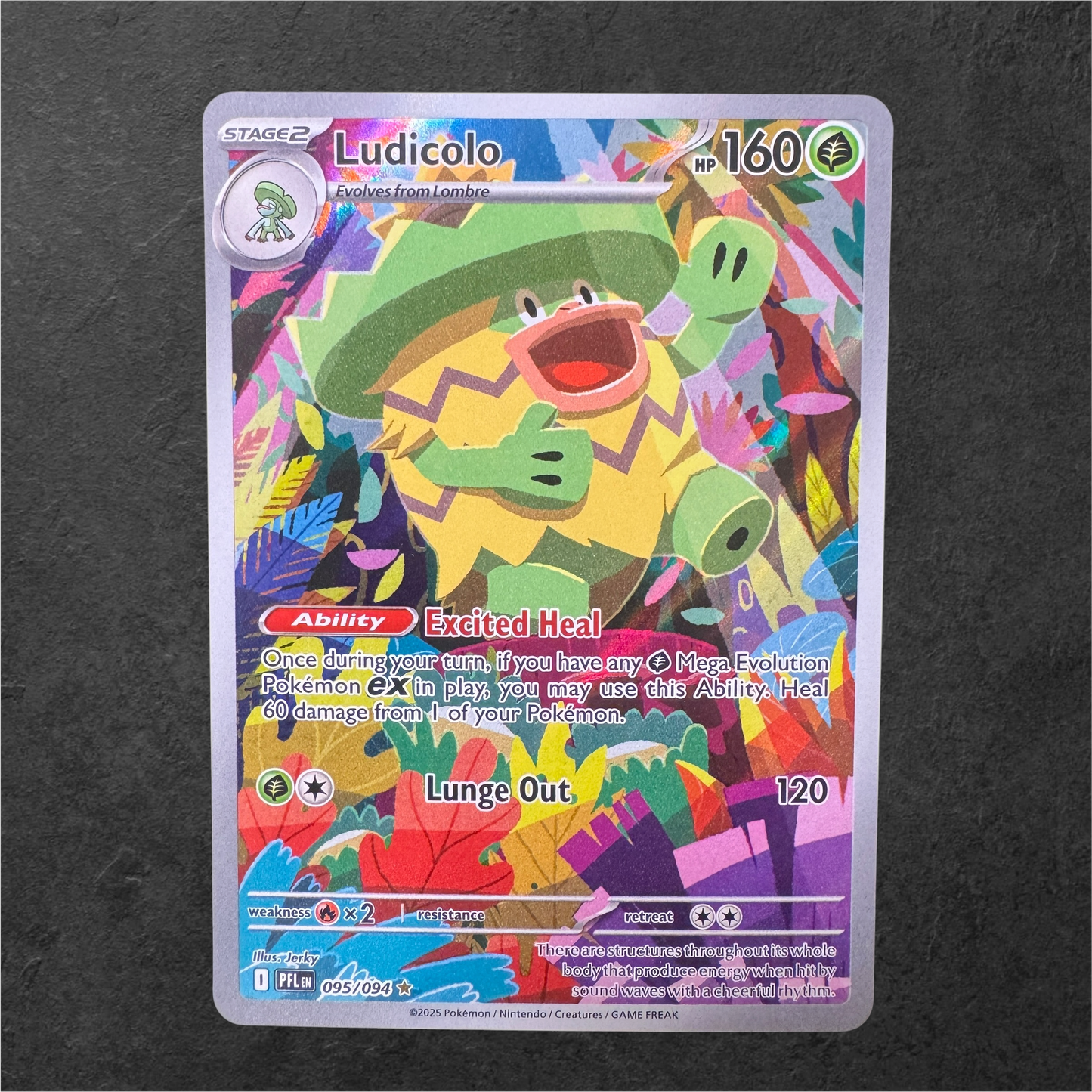 Ludicolo | #095 | NM | Phantasmal Flames | English | 2025